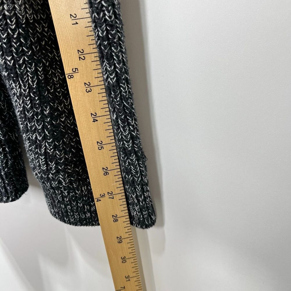 Express Grandpa Cardigan Size L Button Ombre Striped Pockets Chunky Knit Sweater - Picture 8 of 8